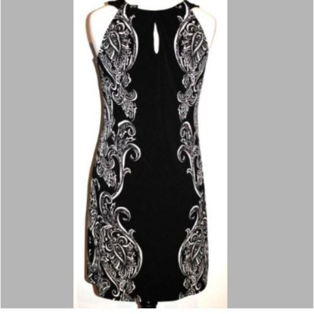 White House Black Market Small Fitted Black Dress Sleeveless